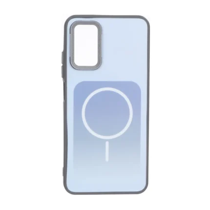 قاب مستطیلی Gray طرح مگ سیف لنز کربن Xiaomi Poco M3 / Redmi 9T 4G - آبی روشن