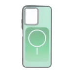 قاب مستطیلی Gray طرح مگ سیف لنز کربن Xiaomi Redmi Note 12 4G - سبز روشن