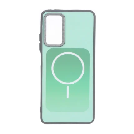 قاب مستطیلی Gray طرح مگ سیف لنز کربن Xiaomi Redmi Note 12 Pro 4G / Redmi Note 11 Pro - سبز روشن