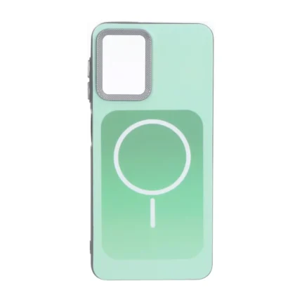 قاب مستطیلی Gray طرح مگ سیف لنز کربن Samsung Galaxy A22 4G / M22 / M32 4G / F22 - سبز