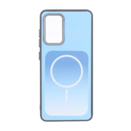 قاب مستطیلی Gray طرح مگ سیف لنز کربن Samsung Galaxy A52 / A52s - آبی