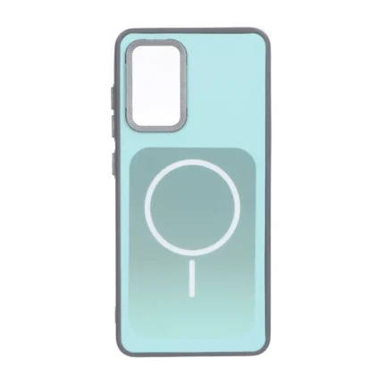 قاب مستطیلی Gray طرح مگ سیف لنز کربن Samsung Galaxy A52 / A52s - سبزآبی