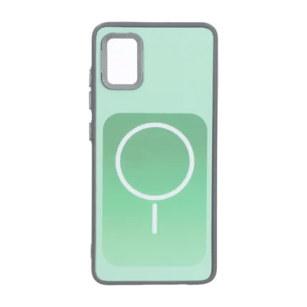 قاب مستطیلی Gray طرح مگ سیف لنز کربن Samsung Galaxy A51 / M40s - سبز روشن
