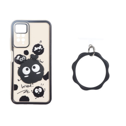 قاب Solid Case عروسک برجسته النگویی محافظ لنز رنگی Xiaomi Redmi Note 12 Pro 4G / Redmi Note 11 Pro - طرح 692