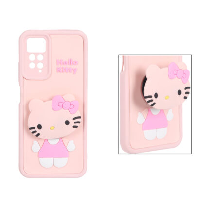 قاب Solid Case پاپ سوکت عروسکی برجسته Xiaomi Redmi Note 12 Pro 4G / Redmi Note 11 Pro - طرح 176