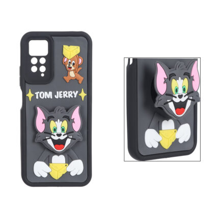 قاب Solid Case پاپ سوکت عروسکی برجسته Xiaomi Redmi Note 12 Pro 4G / Redmi Note 11 Pro - طرح 179