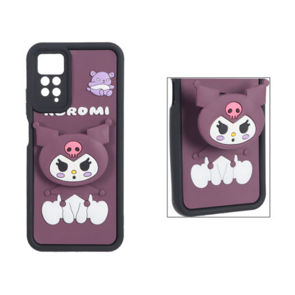 قاب Solid Case پاپ سوکت عروسکی برجسته Xiaomi Redmi Note 12 Pro 4G / Redmi Note 11 Pro - طرح 180