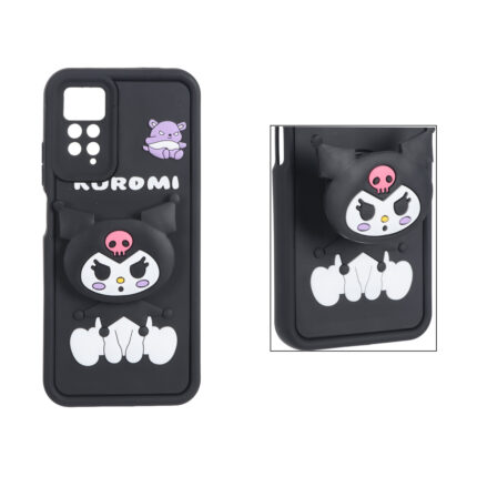 قاب Solid Case پاپ سوکت عروسکی برجسته Xiaomi Redmi Note 12 Pro 4G / Redmi Note 11 Pro - طرح 184