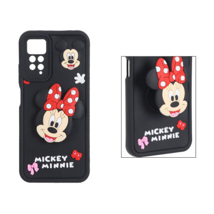 قاب Solid Case پاپ سوکت عروسکی برجسته Xiaomi Redmi Note 12 Pro 4G / Redmi Note 11 Pro - طرح 185