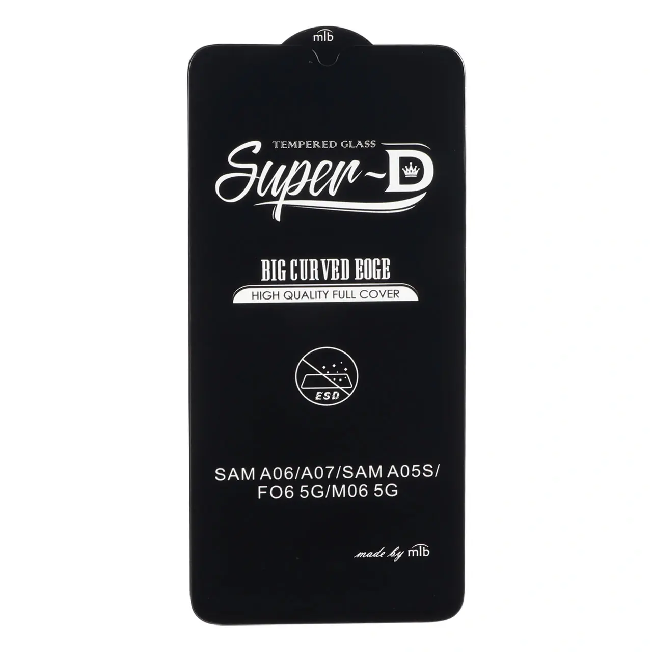4664416 محافظ صفحه نمایش شیشه ای Full Cover Super D MTB-ESD مدل Samsung Galaxy A07 / A06 / A05 / Xiaomi Redmi 13C / Poco C65 / Poco M6 5G / Honor X7 / X7A / Realme C51 / Realme C53 - تصویر 1