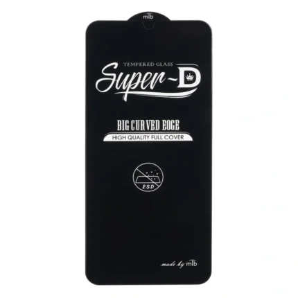 محافظ صفحه نمایش شیشه ای Full Cover Super D MTB-ESD مدل Samsung Galaxy A20 / A30 / A30S / A50 / A50S / M10S / M21 / M21S / M30 / M30S / M31 / Redmi Note 7 / Note 7 Pro / Note 7s / Honor 9a / Y6p