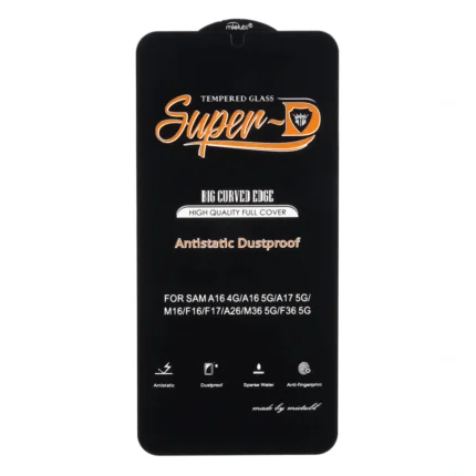 محافظ صفحه نمایش شیشه ای Full Cover Anti Static Super D Mietubl مدل Samsung Galaxy A17 / A16 / A26