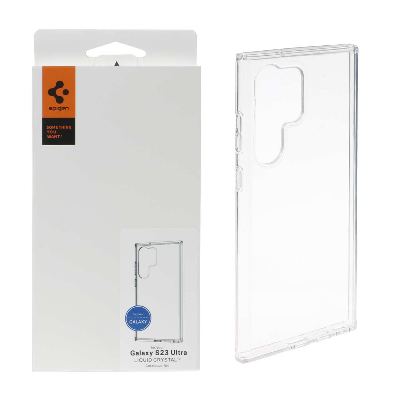807704 قاب Spigen اورجینال ژله ای شفاف مدل S23 Ultra (پک دار) - تصویر 1