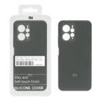 قاب سیلیکونی پاک کنی اورجینال درجه یک Xiaomi Redmi Note 12 4G - خاکستری (پک دار)