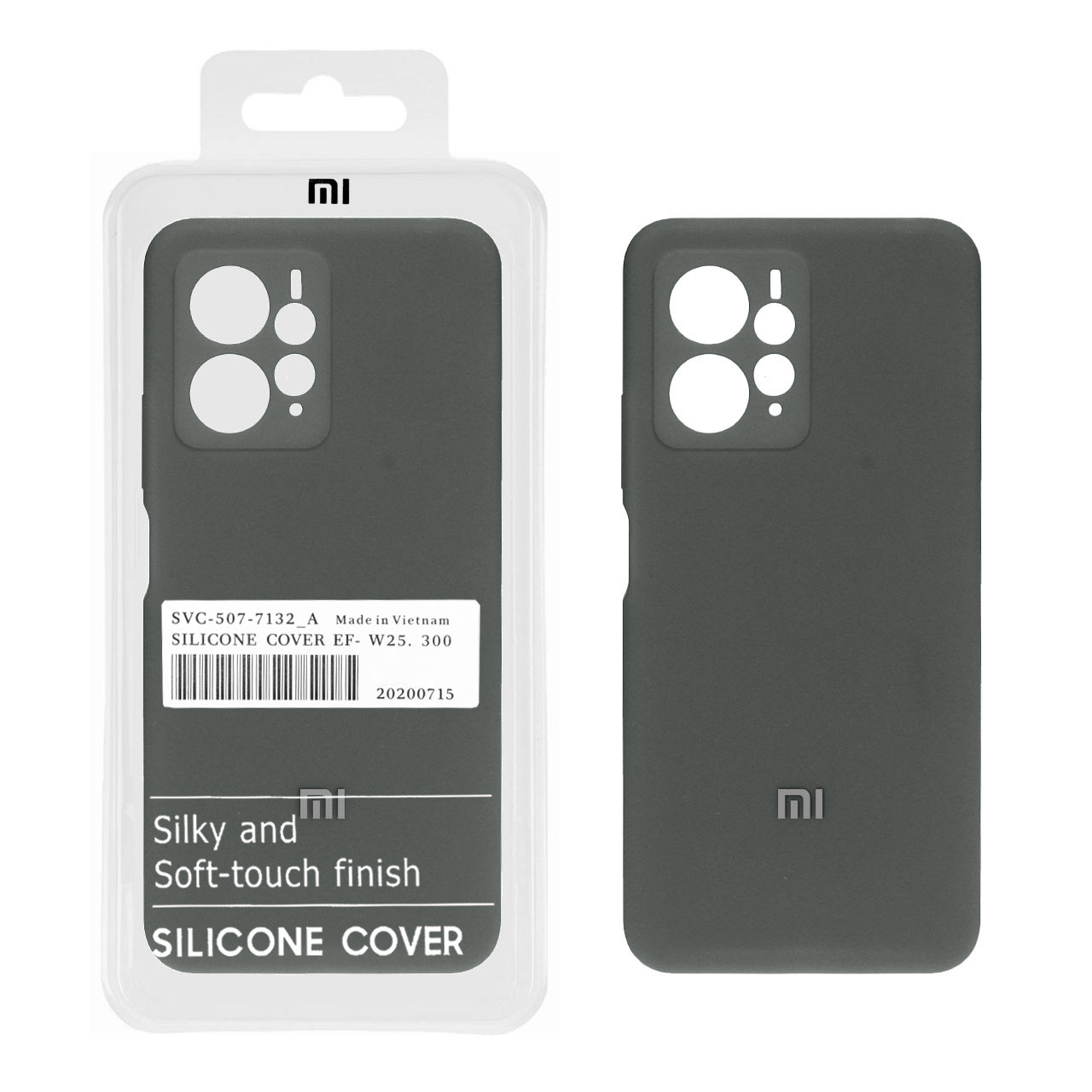 936260 قاب سیلیکونی پاک کنی اورجینال درجه یک Xiaomi Redmi Note 12 4G - خاکستری (پک دار) - تصویر 1